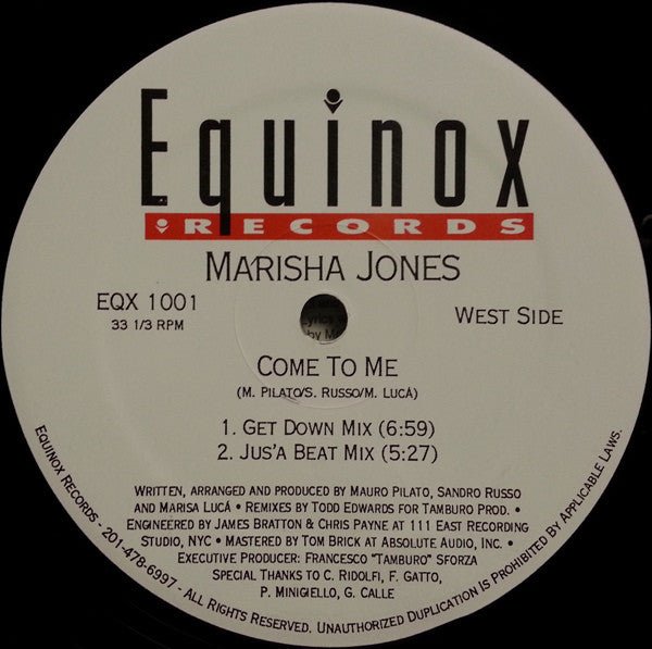 Marisha Jones - Come To Me Vinyl