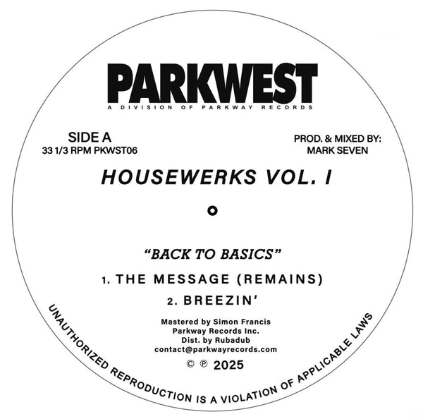 Mark Seven - Housewerks Vol I - Back II Basics Vinyl