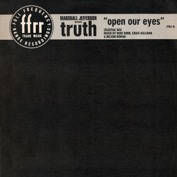 Marshall Jefferson Presents Truth - Open Our Eyes Vinyl