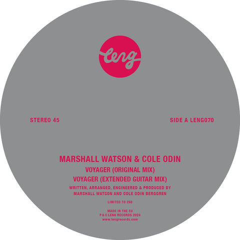 Marshall Watson & Cole Odin - Voyager Vinyl - Vinyl Record