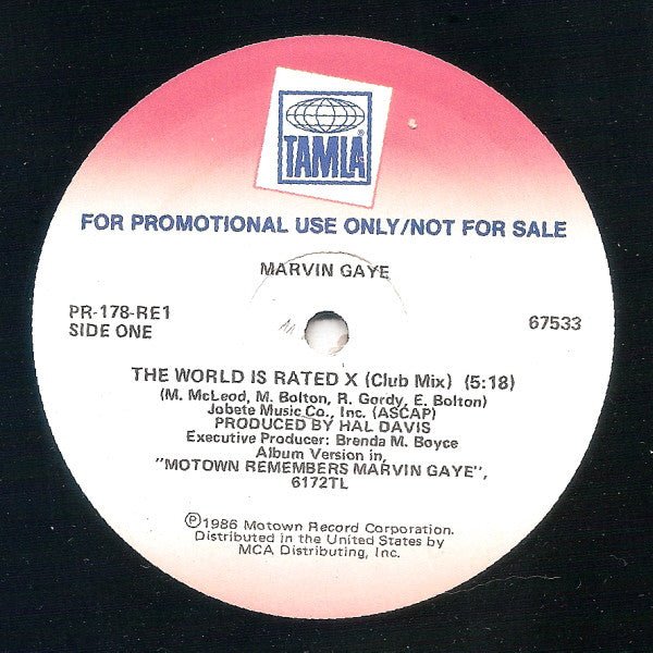 Marvin Gaye - The World Is Rated X Vinyl