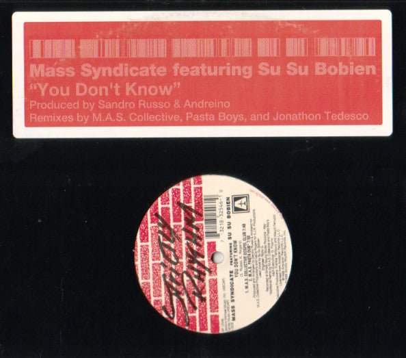 Mass Syndicate Featuring Su Su Bobien - You Don't Know Vinyl
