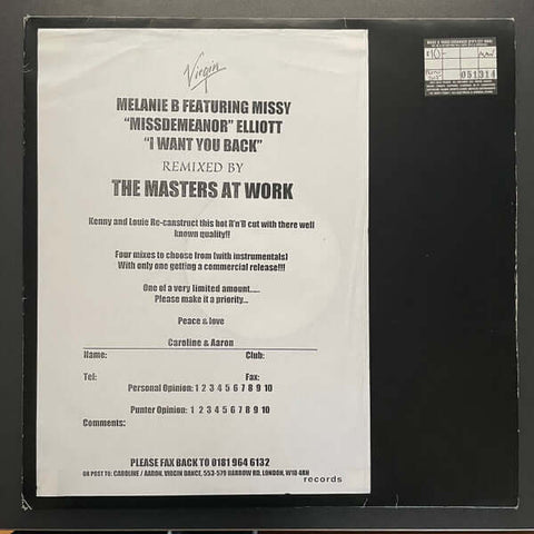 Melanie B - I Want You Back Vinyl - Vinyl Record