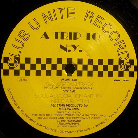 Mellow Man - A Trip To N.Y. Vinyl - Vinyl Record