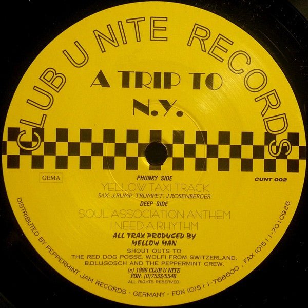 Mellow Man - A Trip To N.Y. Vinyl