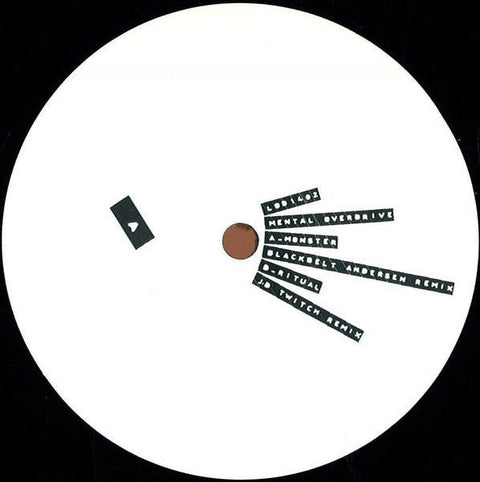 Mental Overdrive - Mønster (Blackbelt Andersen Remix) Vinyl - Vinyl Record