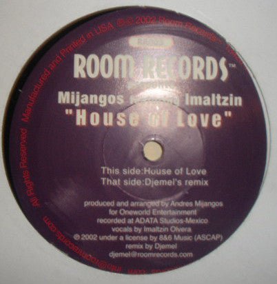 Mijangos Featuring Imaltzin Olvera - House Of Love Vinyl - Vinyl Record