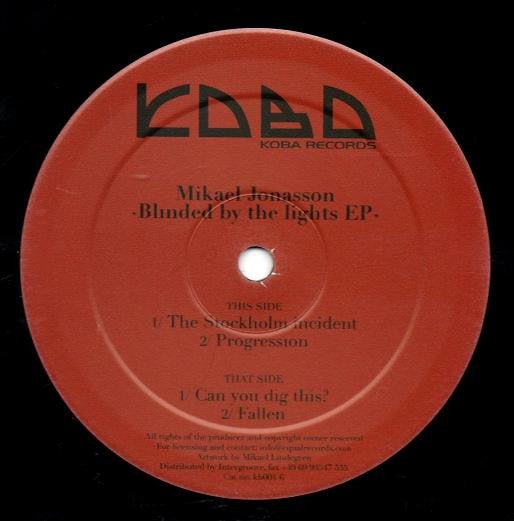 Mikael Jonasson - Blinded By The Lights EP Vinyl