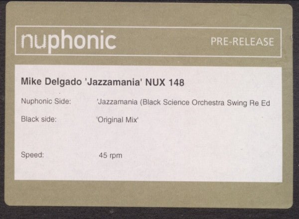 Mike Delgado - Jazzamania Vinyl