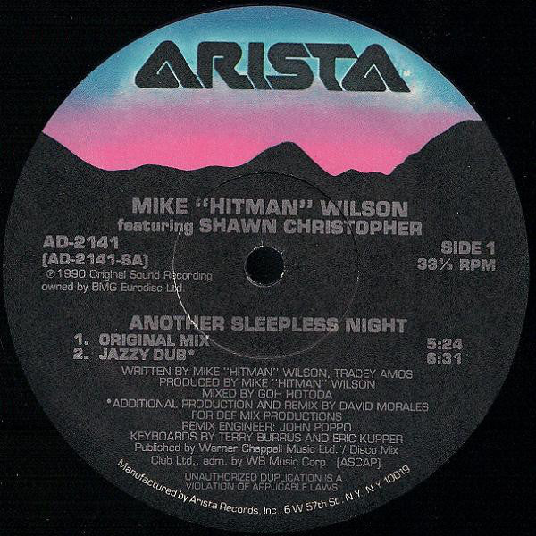 Mike "Hitman" Wilson Featuring Shawn Christopher - Another Sleepless Night Vinyl