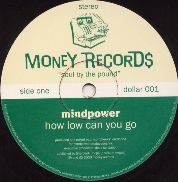Mindpower - How Low Can You Go / Can't Forget You Vinyl