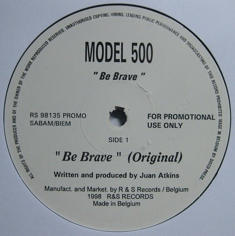 Model 500 - Be Brave Vinyl - Vinyl Record