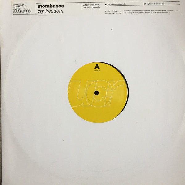 Mombassa - Cry Freedom Vinyl