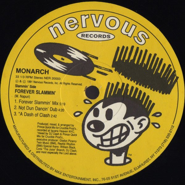 Monarch - Forever Slammin' / I'll Be Right There Vinyl