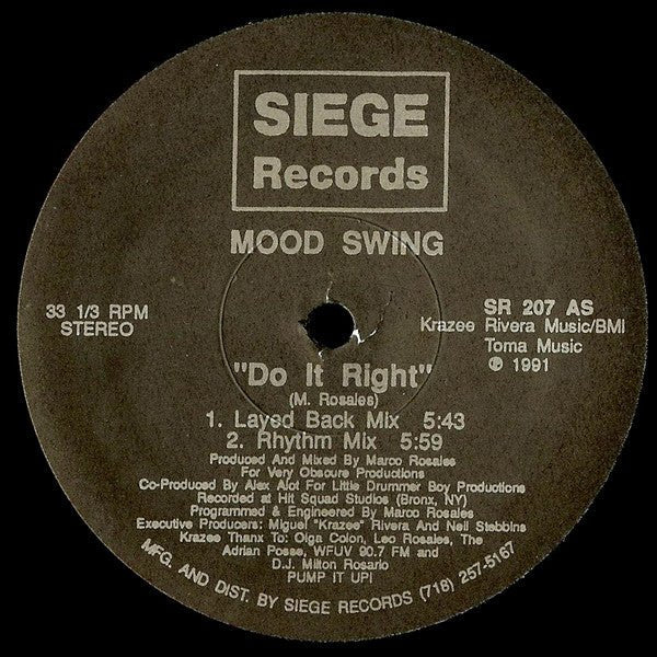 Mood Swing - Do It Right Vinyl