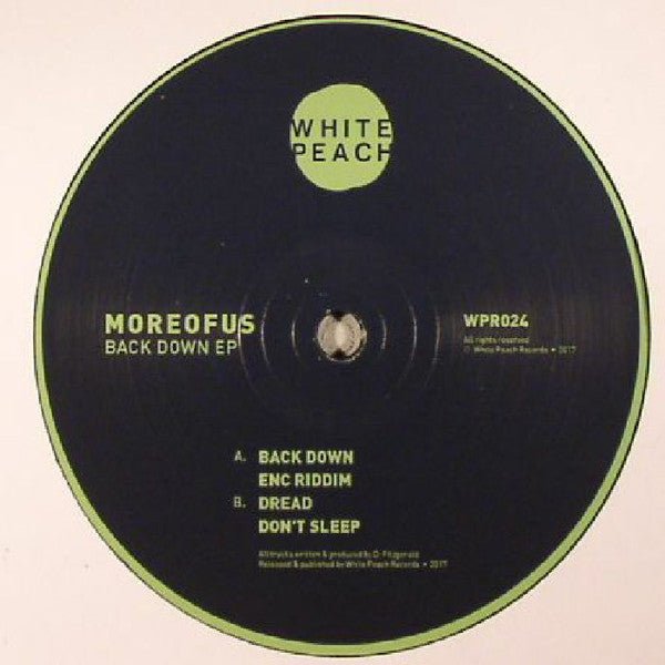 MOREOFUS - Back Down Ep Vinyl