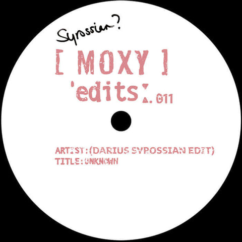 Moxy - Moxy Edits 11 & 12 Vinyl - Vinyl Record