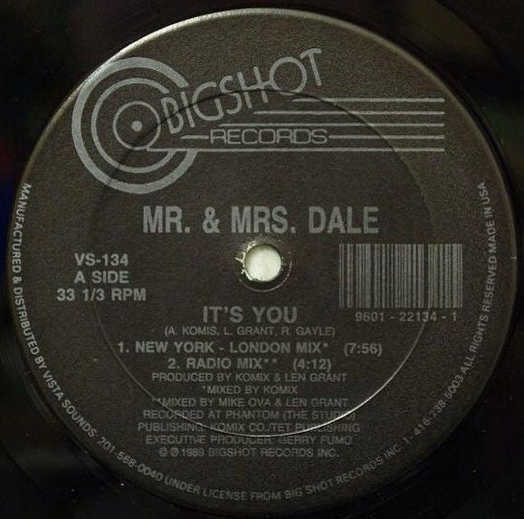 Mr. & Mrs. Dale - It's You Vinyl