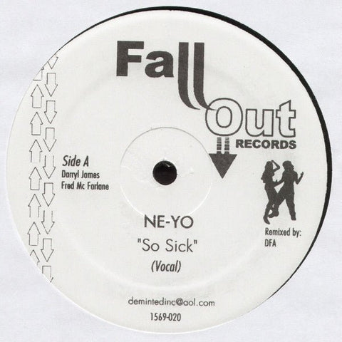 Ne - Yo - So Sick (DFA Remix) Vinyl - Vinyl Record