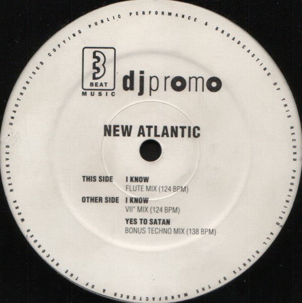 New Atlantic - I Know Vinyl