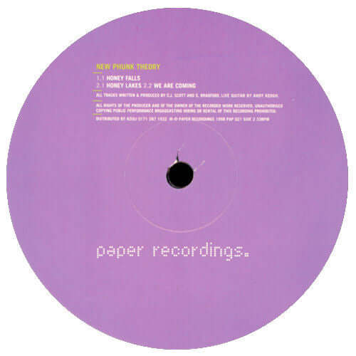 New Phunk Theory - Honey Falls Vinyl