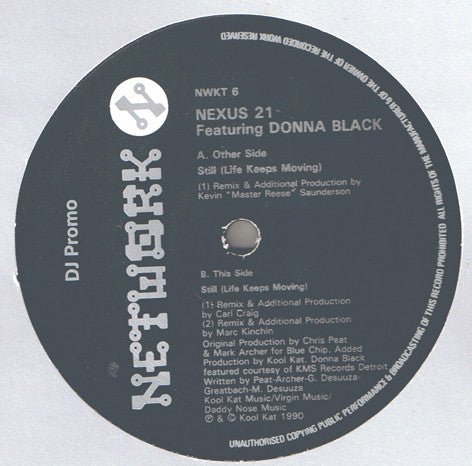 Nexus 21 Featuring Donna Black - Still (Life Keeps Moving) Vinyl