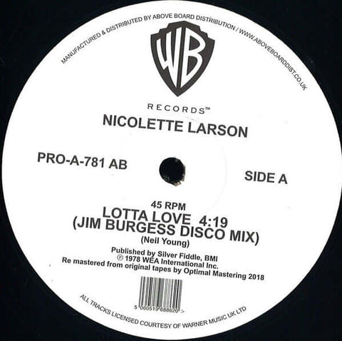 Nicolette Larson - Lotta Love Vinyl - Vinyl Record