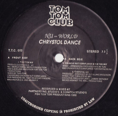 Nu - World - Chrystol Dance Vinyl - Vinyl Record