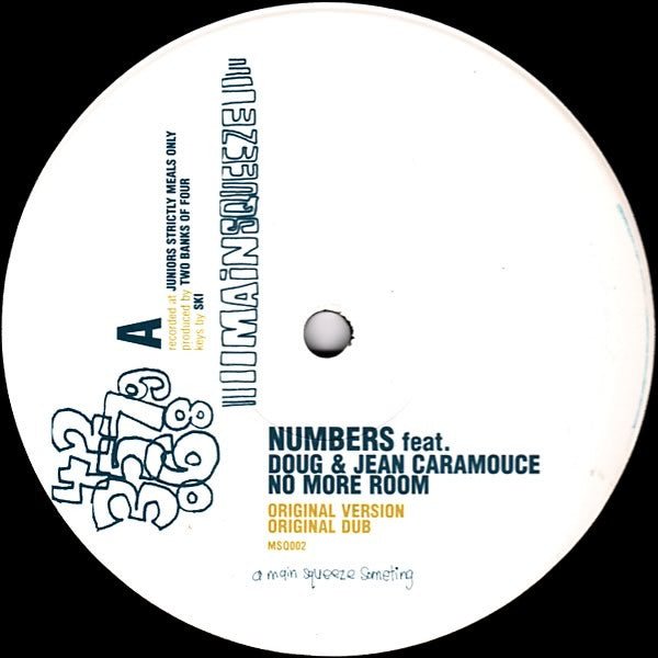 Numbers Feat. Doug & Jean Caramouce - No More Room Vinyl