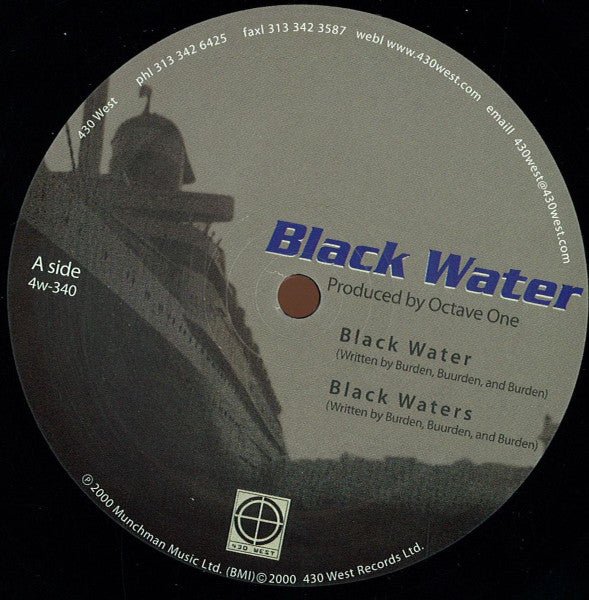 Octave One - Black Water Vinyl