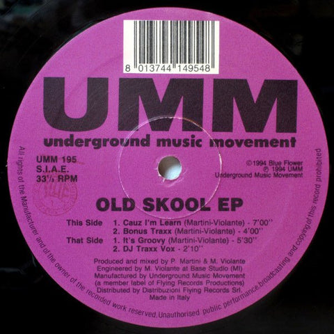 Old Skool - Old Skool EP Vinyl - Vinyl Record