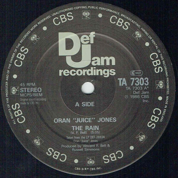 Oran "Juice" Jones - The Rain Vinyl