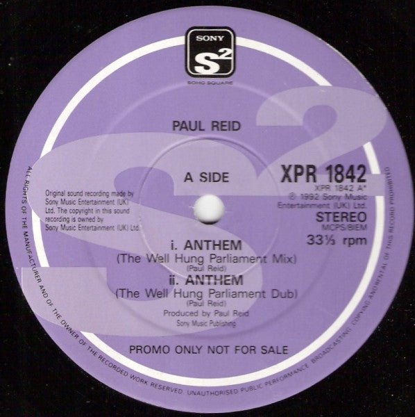Paul Reid - Anthem Vinyl