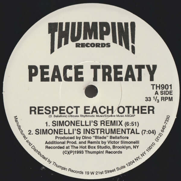 Peace Treaty - Respect Each Other Vinyl