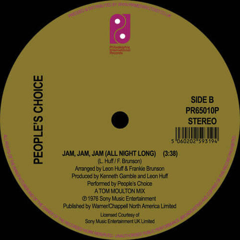 People's Choice - Here We Go Again / Jam, Jam, Jam (All Night Long) Vinyl - Vinyl Record