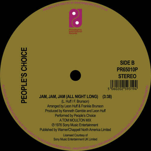 People's Choice - Here We Go Again / Jam, Jam, Jam (All Night Long) Vinyl