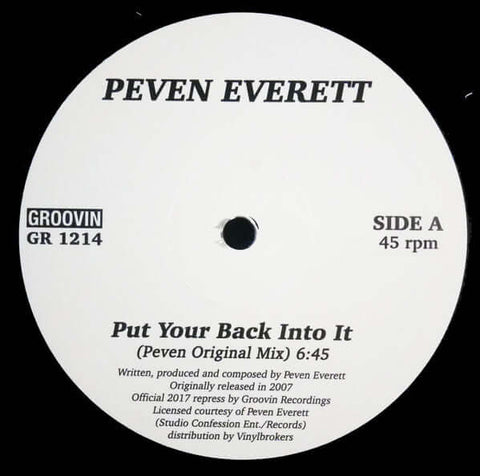 Peven Everett - Put Your Back Into It Vinyl - Vinyl Record