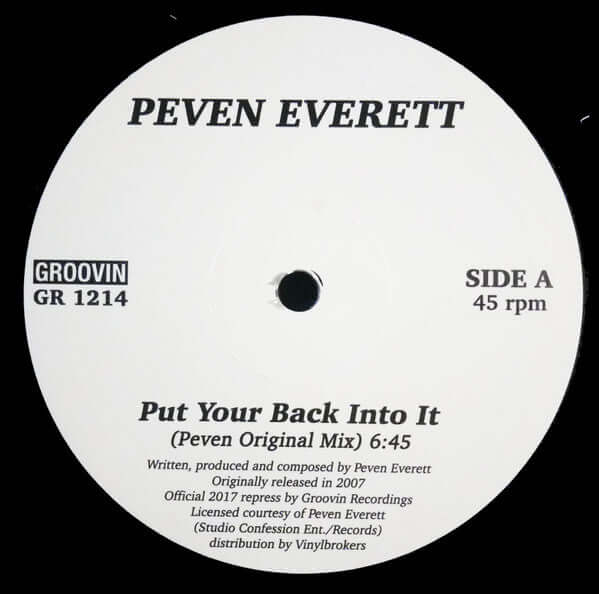 Peven Everett - Put Your Back Into It Vinyl