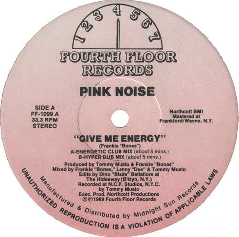 Pink Noise - Give Me Energy / I Gotta Bigga Dick Vinyl - Vinyl Record