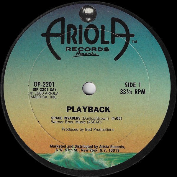 Playback - Space Invaders Vinyl