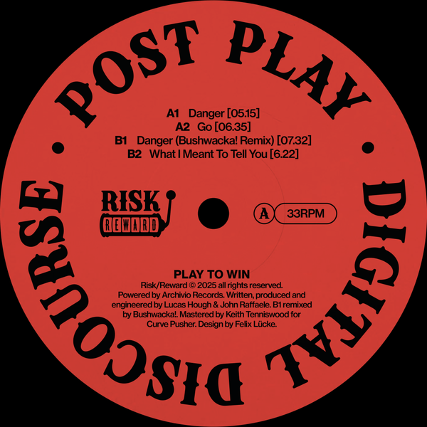 Post Play - Digital Discourse (Incl. Bushwacka! Remix) Vinyl