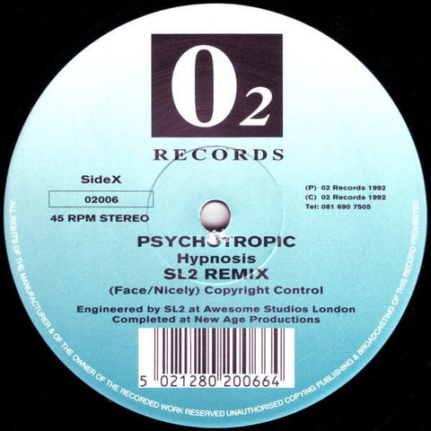 Psychotropic - Hypnosis (Remixes) Vinyl - Vinyl Record