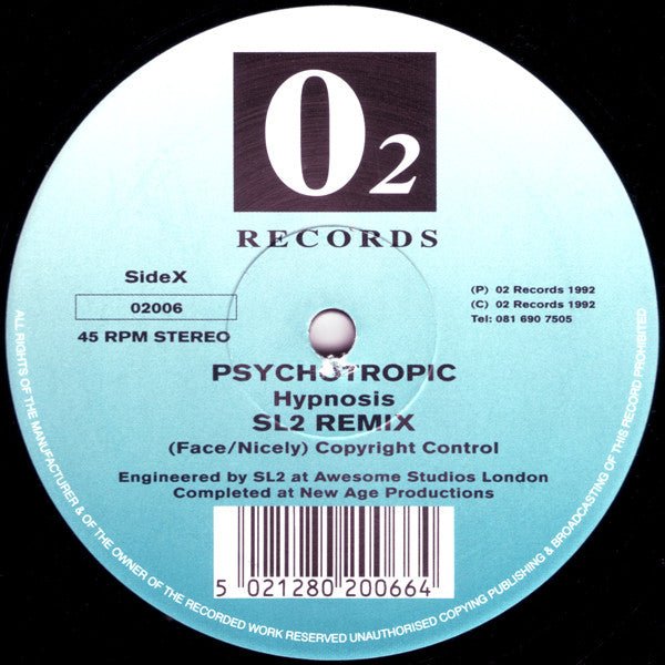 Psychotropic - Hypnosis (Remixes) Vinyl