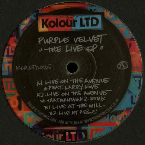 Purple Velvet - The Live EP Vinyl - Vinyl Record