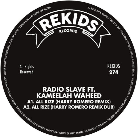 Radio Slave ft. Kameelah Waheed - All Rize (Remixes) Vinyl - Vinyl Record