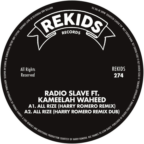 Radio Slave ft. Kameelah Waheed - All Rize (Remixes) Vinyl