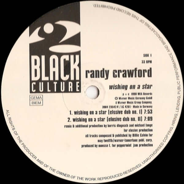 Randy Crawford - Wishing On A Star (Remixes) Vinyl