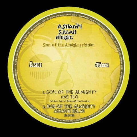 Ras Teo - Son Of The Almighty Riddim Vinyl - Vinyl Record