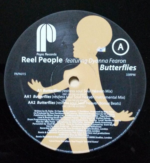 Reel People Featuring Dyanna Fearon - Butterflies Vinyl