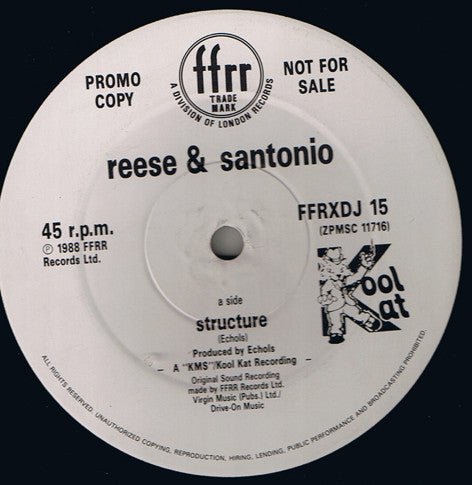 Reese & Santonio - Structure Vinyl - Vinyl Record